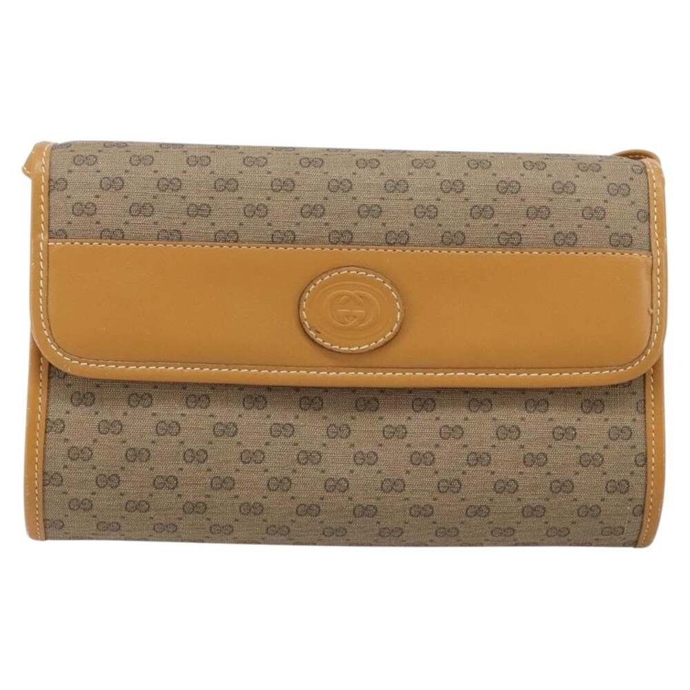 Gucci Micro GG Supreme Shoulder Bag Beige